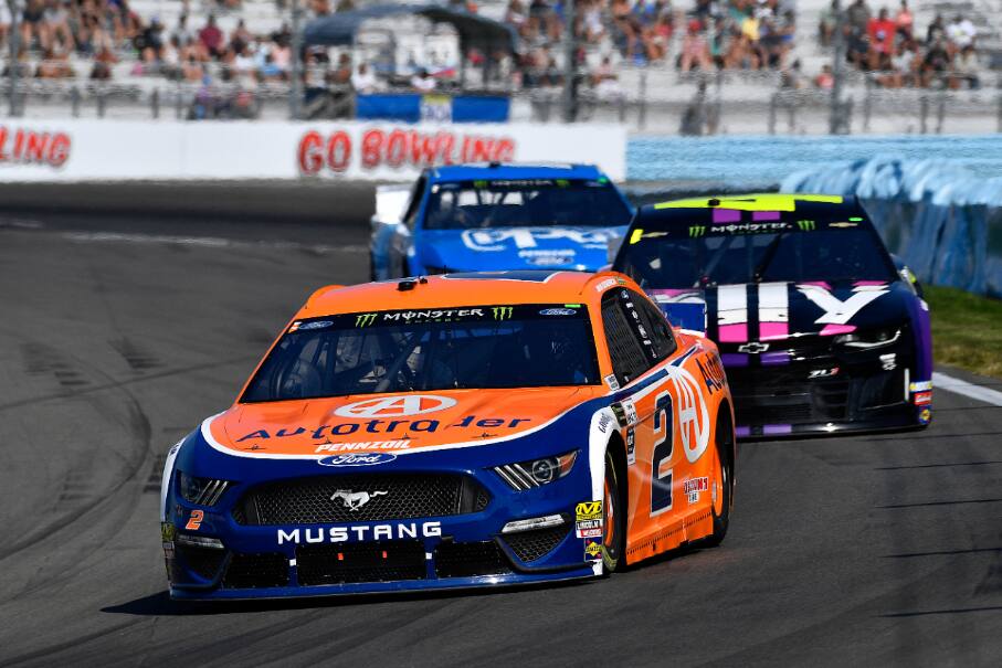His teammate Brad Keselowski finished ninth, while Stewart-Haas Racing's Kevin Harvick was seventh. His teammate Brad Keselowski finished ninth, while Stewart-Haas Racing's Kevin Harvick was seventh.